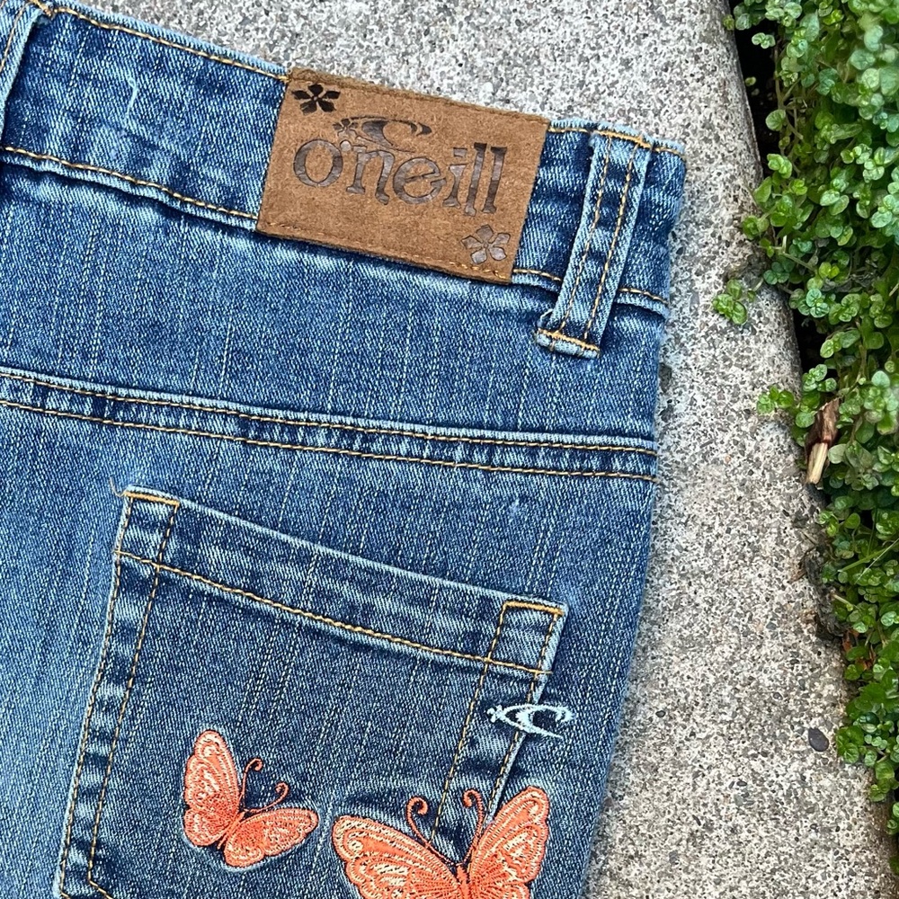 O’Neill girls butterfly jean skirt